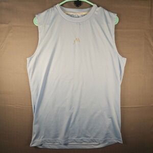 HEAD Mens Light Blue Mesh Performance Muscle Tank Top Small RN117927